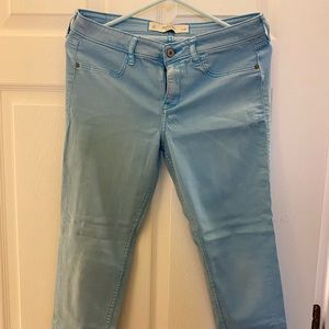 Used light blue jeans